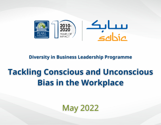 Tackling Conscious and Unconscious Bias in the Workplace