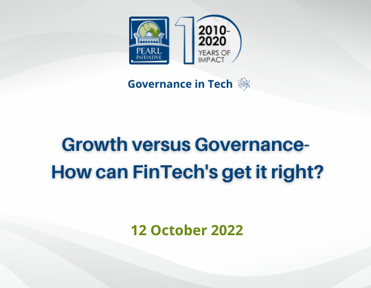 Growth versus Governance- How can FinTech’s get it right?