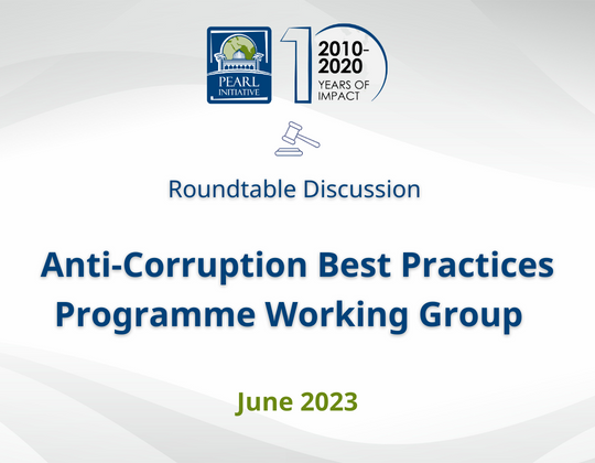 Anti-Corruption Best Practices Programme Working Group