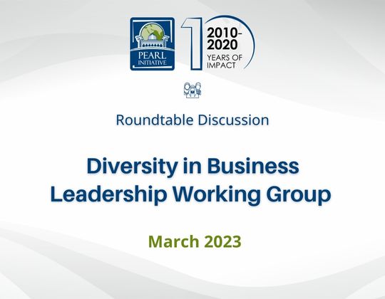 Diversity in Business Leadership Working Group