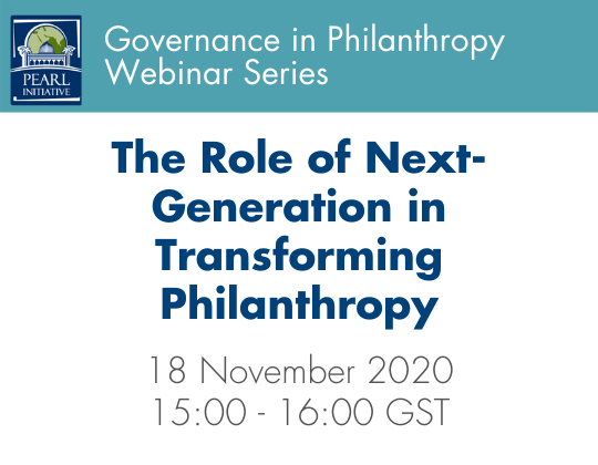 Webinar: The Role of the Next Generation in Transforming the Philanthropic Landscape