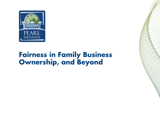 Fairness in Family Business Ownership, and Beyond