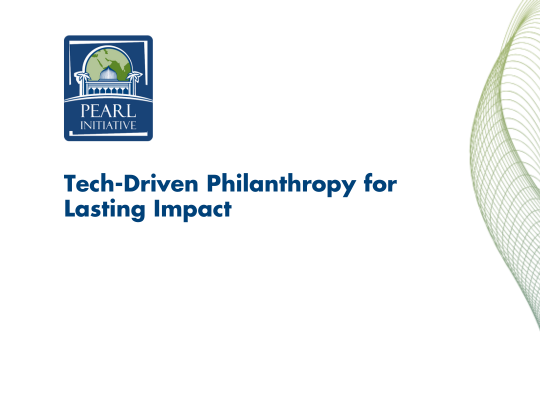Tech-Driven Philanthropy for Lasting Impact